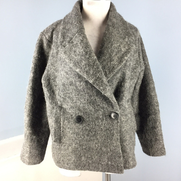 Pink Martini Boutique Collection M Gray Peacoat - Picture 1 of 4